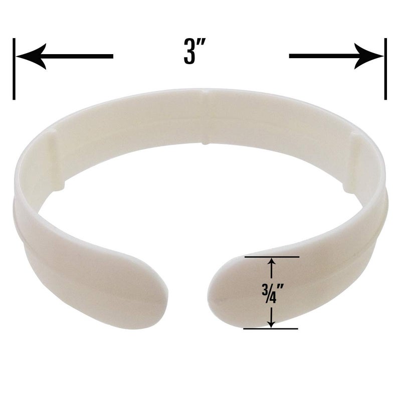 ibotti Quilt Clips for Quilting, 12 Pack â€“ 3 Inch Heavy Duty Plastic Quilt Roll Clips, Quilting Clips Hold Quilt Rolled, Easy to Use, Wonâ€™t Scratch Machine, White, for Queen Size Quilt Projects - Image 2